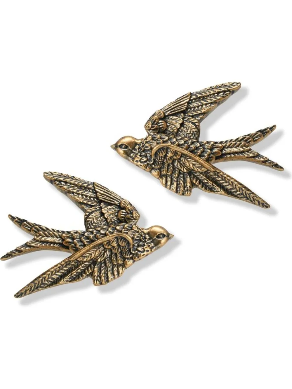 Vintage Swallow Bird Wall Sculpture Set of 2 | Perfect for Home Decor & Gallery